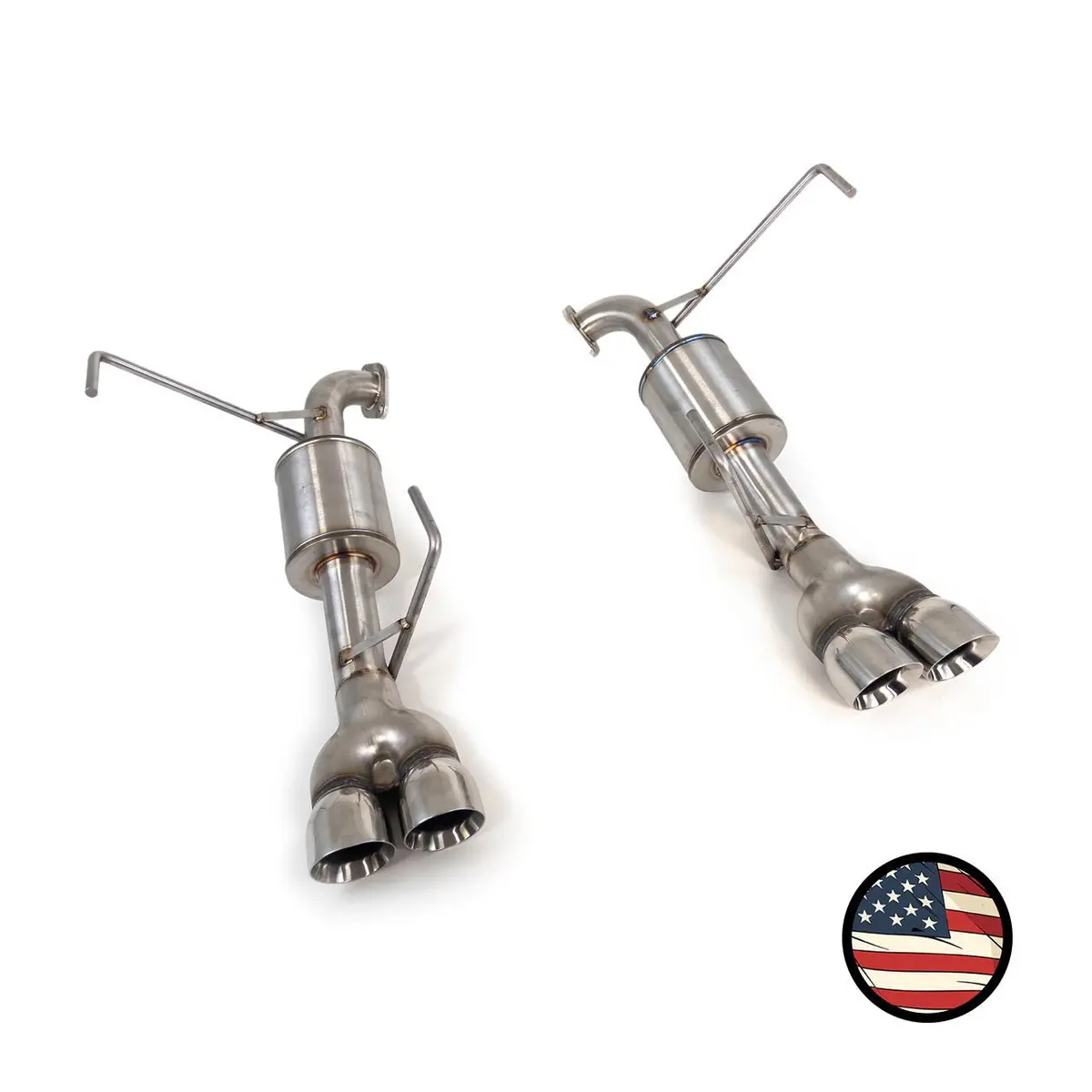 Nameless Axleback Exhaust - Quad Exit - 5" Muffler - 2020-2025 Outback Xt / Wilderness 1