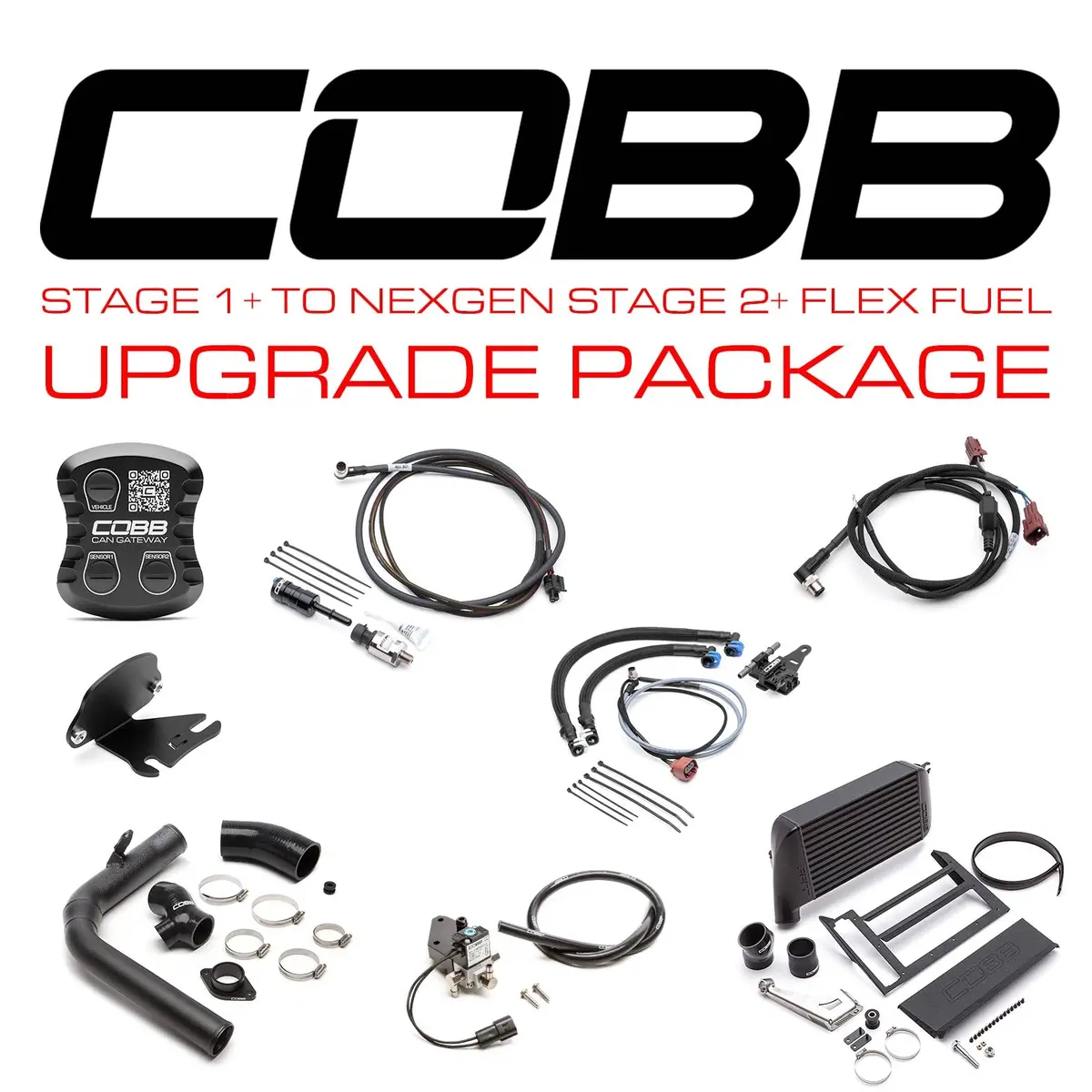 Cobb Stage 1 + To Nexgen Stage 2 + Can Flex Fuel Power Package - Wrx 6Mt 2018-2021 (Black) 1