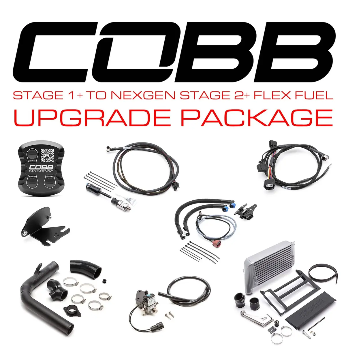 Cobb Stage 1 + To Nexgen Stage 2 + Can Flex Fuel Power Package - Wrx 6Mt 2015-2017 (Silver) 1
