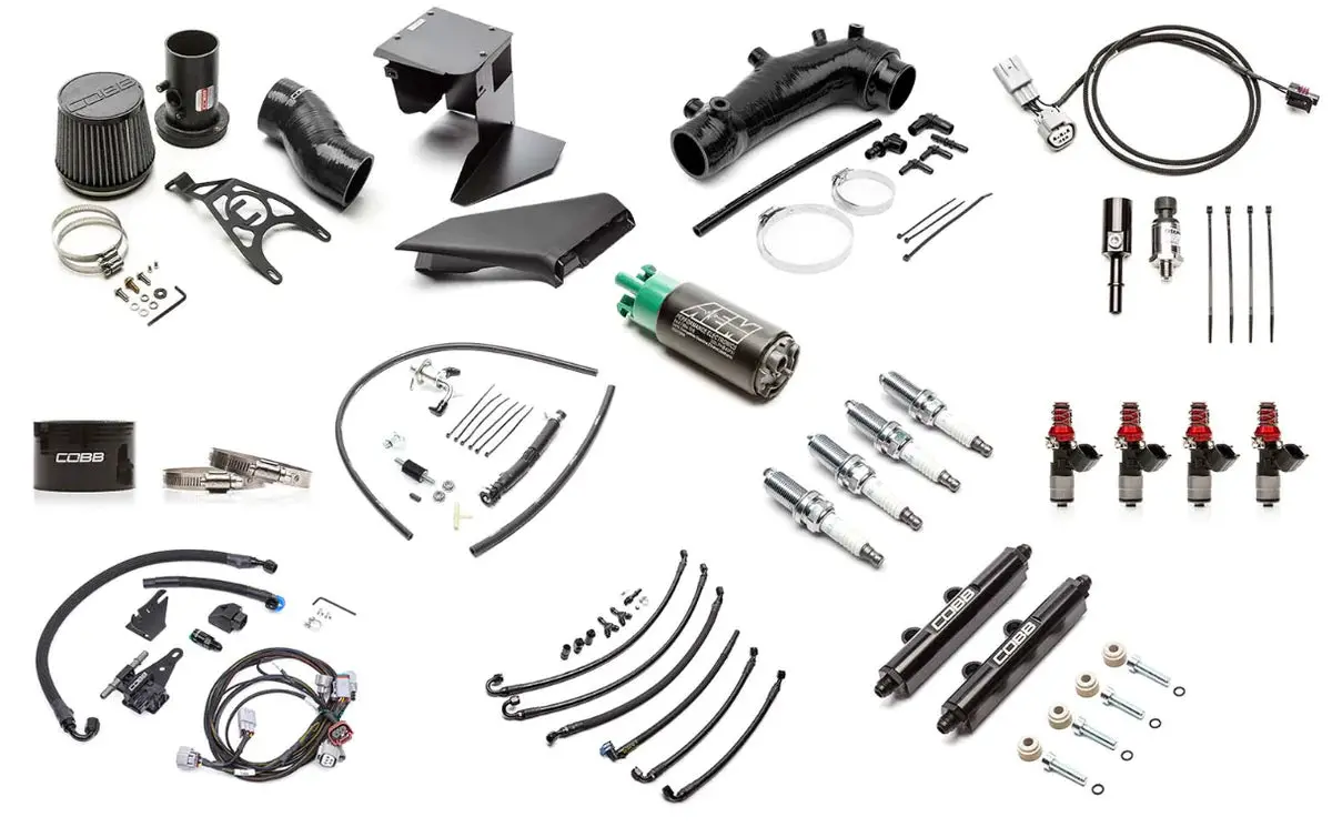 Cobb Nexgen Stage 1 To Stage 2 + Flex Fuel Power Package Upgrade W/ Blue Intake - 2019-2021 Sti / 2018 Sti Type Ra 1