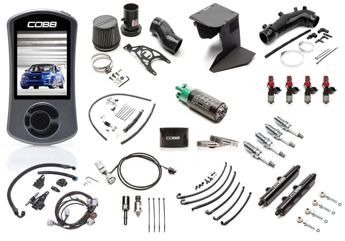 Cobb Nexgen Stage 2 + Flex Fuel Power Package W/ Blue Intake - 2015-2018 Sti 1