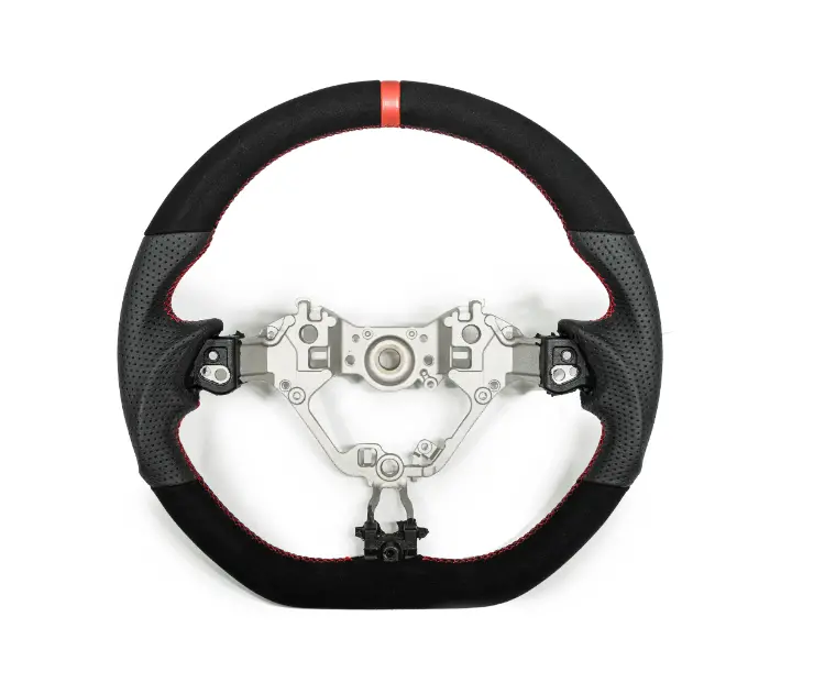 Factionfab Steering Wheel - Leather And Suede - 2017-2024 Subaru Brz / Toyota Gr86 1