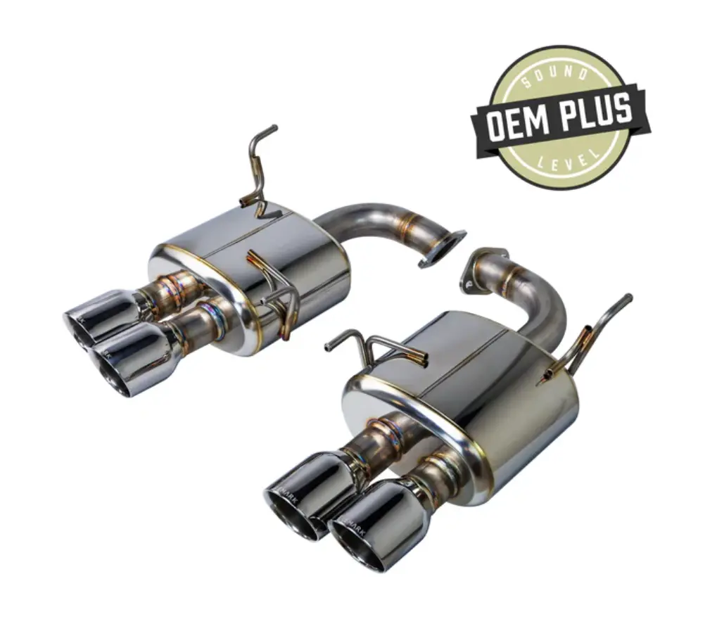 Remark Axleback (Muffler Ver. - Quiet Spec) - Stainless Double Wall Tips - 2022+ Wrx 1