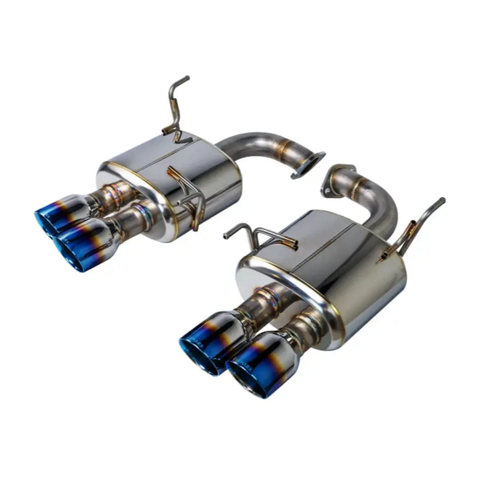 Remark Axleback (Muffler Ver. - Quiet Spec) - Burnt Stainless Double Wall Tips - 2022+ Wrx 1