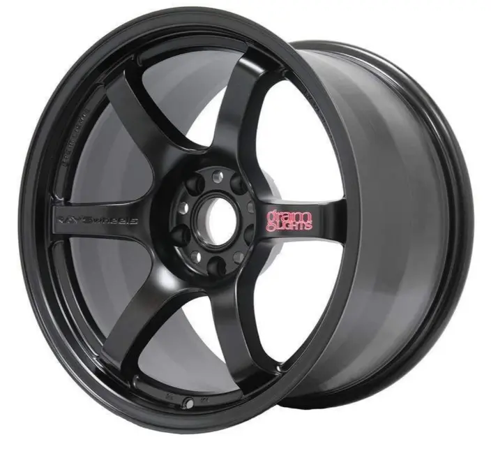 Gram Lights 57Dr 17X9.0 +38 5X114.3 Semi Gloss Black Wheel 1