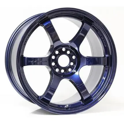 Gram Lights 57Dr 18X9.5 +22 5X114.3 Eternal Blue Pearl Wheel 1