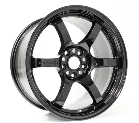 Gram Lights 57Dr 15X8.0 +35 5X114.3 Semi Gloss Black Wheel 1