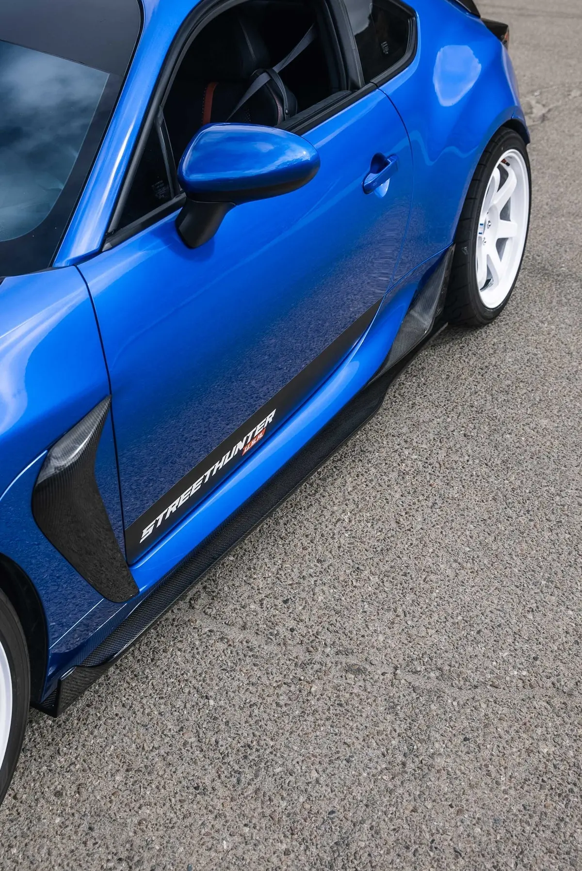 Streethunter Carbon Fiber Side Skirt Extension - 2022+ Brz/Gr86 1
