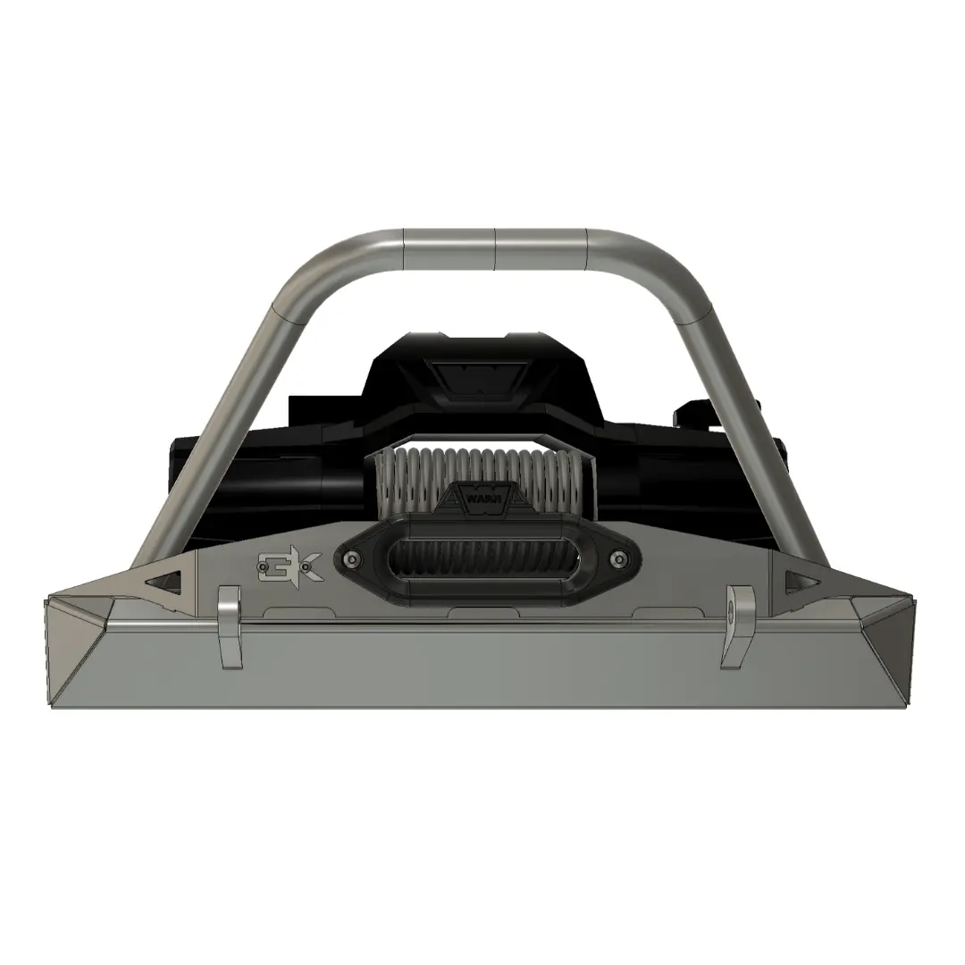 Front Diamond Series Stubby Bumper For Jeep Tj Wrangler (97-06) By Gatekeeper Off-Road 1
