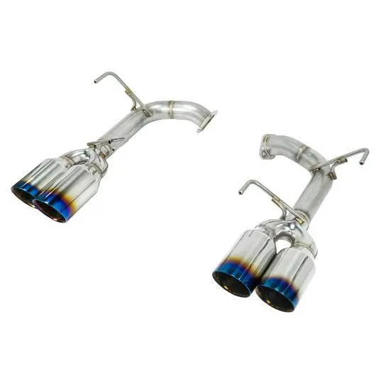 Remark Stainless Steel Axle Back Exhaust - Burnt Double Wall 4 Inch Tips - 2015-2021 Wrx, 2015-2021 Sti 1