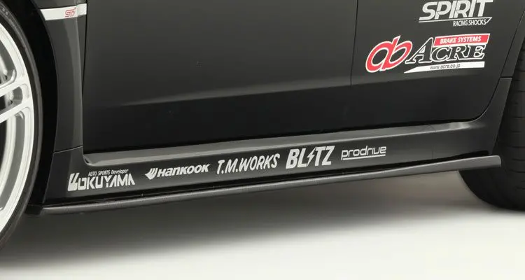 Varis Side Underboard Set For 2008-14 Subaru Wrx Sti [Gvb] Vasu-098 1