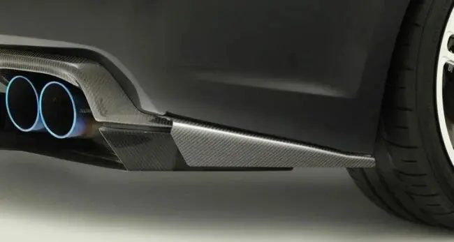 Varis Side Splitter Fin Set For 2008-14 Subaru Wrx Sti [Gvb] Vasu-101 1