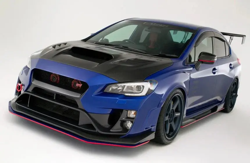 Varis Arising Ii Front Wide Fender Set (+8Mm) For Varis Arising Ii Front Bumper Vasu-202 - 2015-2021 Wrx/Sti 1