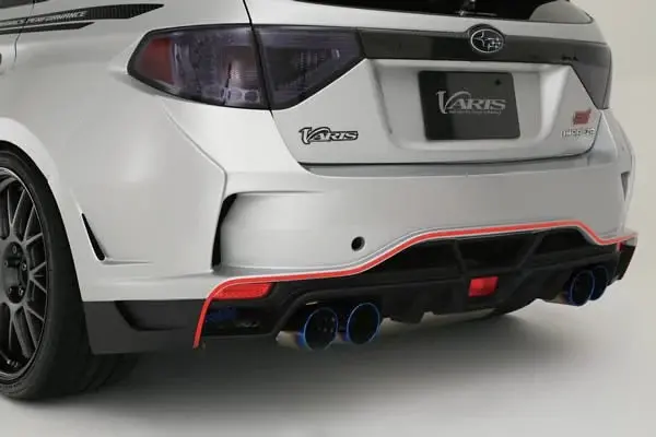 Varis Ultimate Rear Bumper - 2008-14 Subaru Wrx Sti Hatchback [Grb] 1