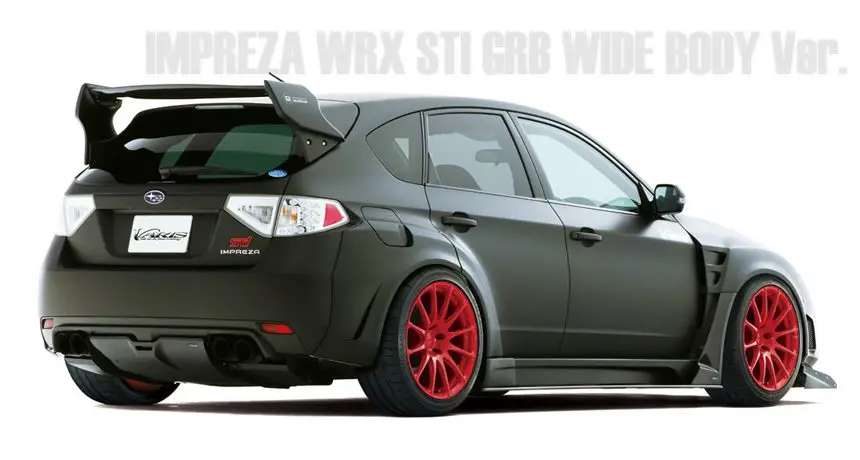 Varis Wide Rear Fender Kit For Grb Subaru Wrx Sti Hatchback 1