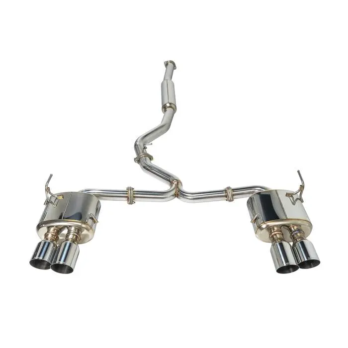 Remark Catback Exhaust - Resonated - Quad Stainless Tips - 15-21 Wrx, 15-21 Sti 1