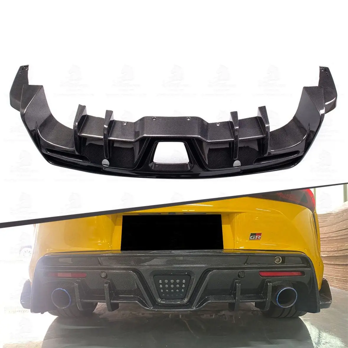 Carbon Fiber Tms Style Rear Diffuser - Toyota Supra A90/A91 | Palenon Performance 1