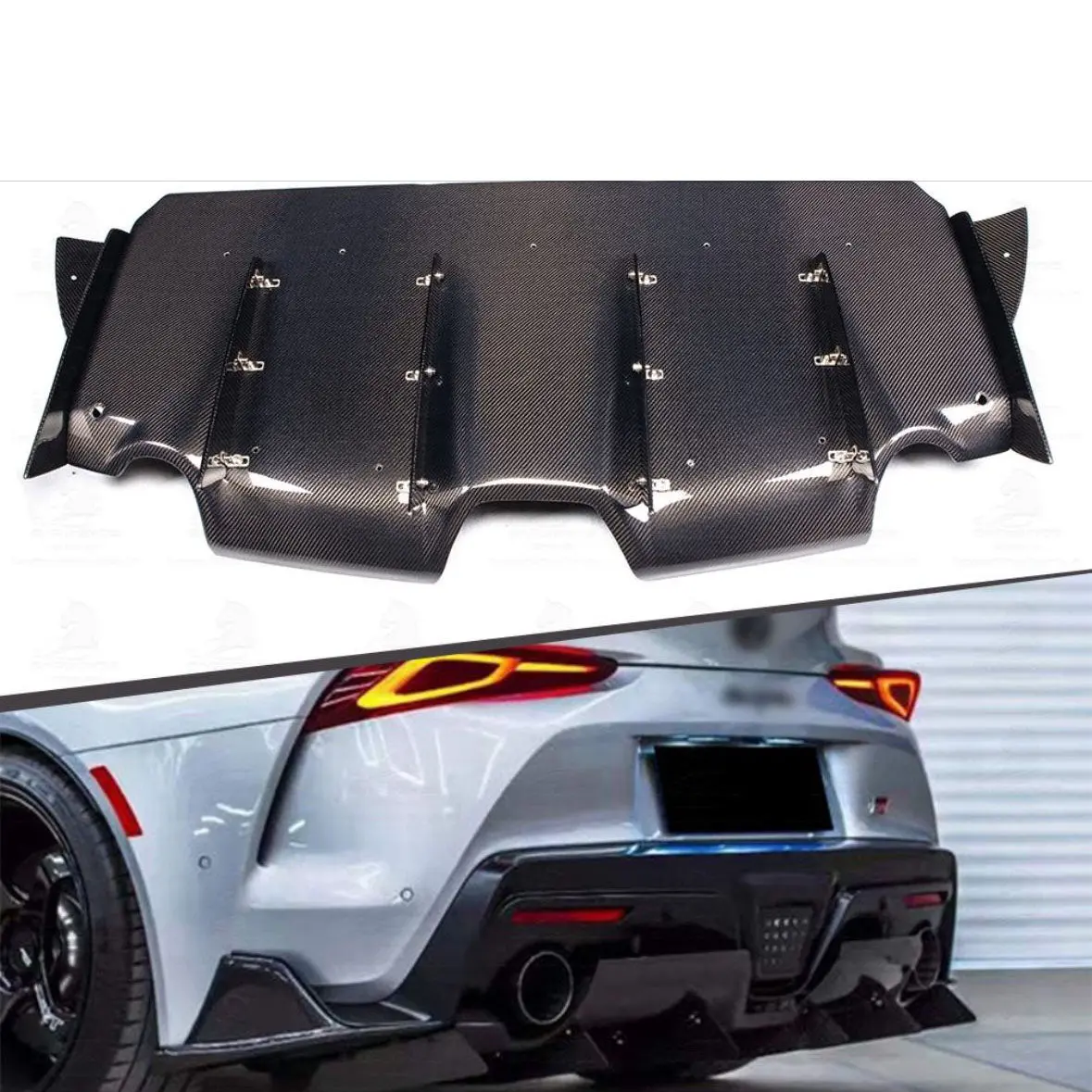 Carbon Fiber Vrs Style Rear Diffuser - Toyota Supra A90/A91 | Palenon Performance 1