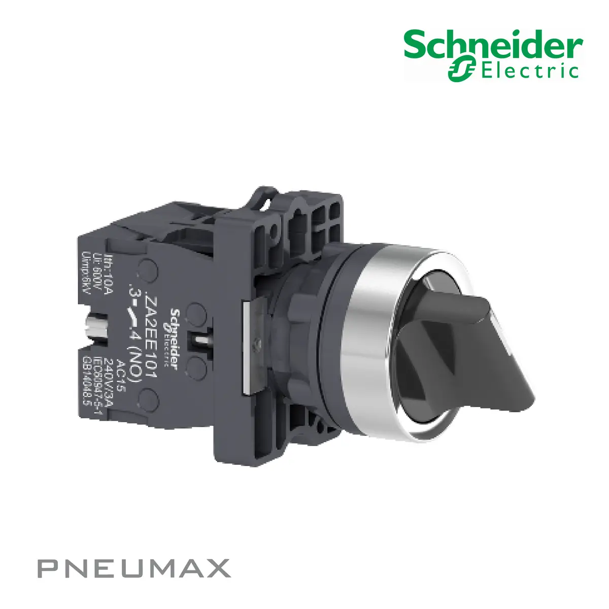 Xa2ed33 Selector Switch สวิตช์ซีเลคเตอร์, Short Handle, 3 Positions, 2No 1