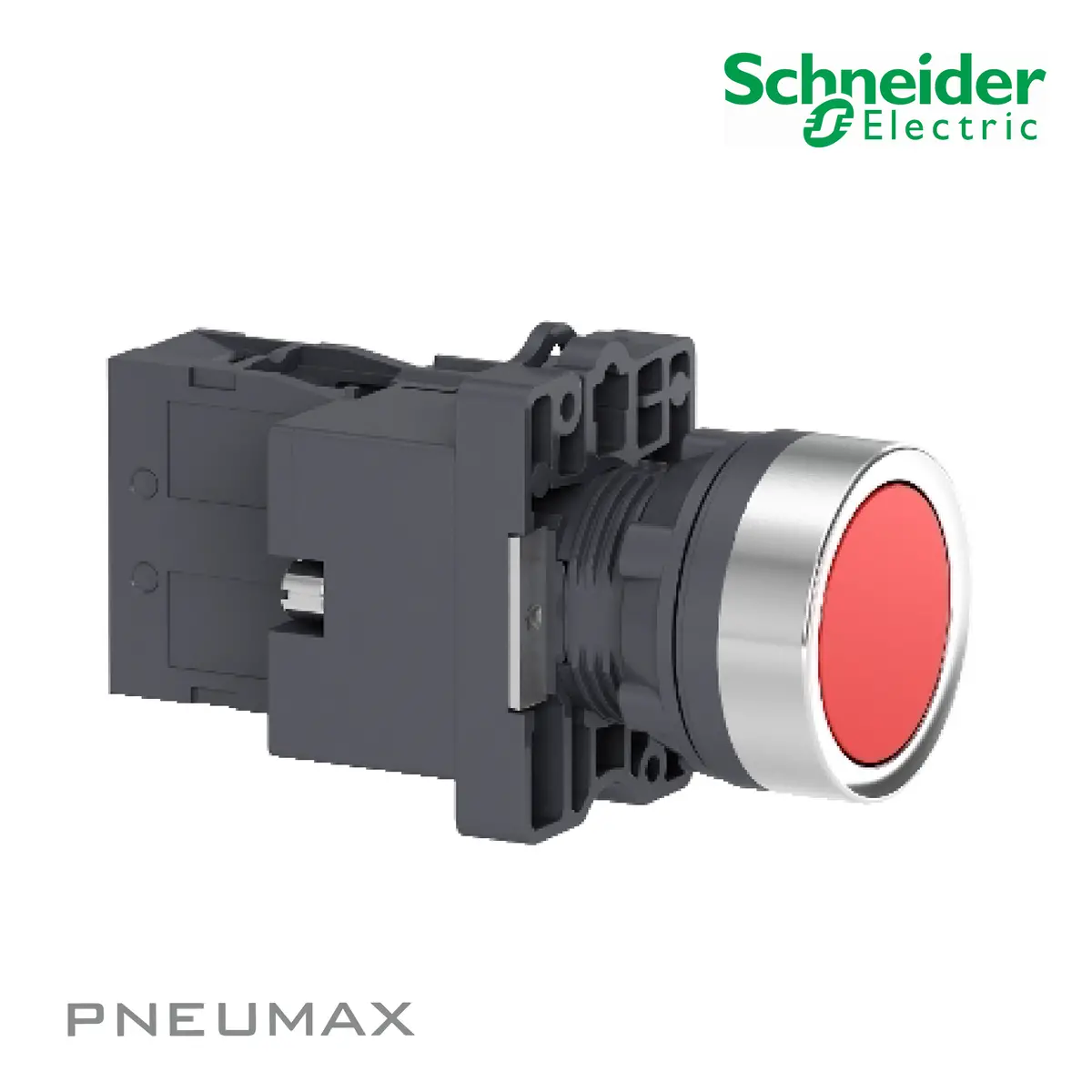 Xa2ew34b1 Flush สวิทซ์ปุ่มกดมีแลมป์ สีแดง Ipb, 24V Ac/Dc. Red, 1No 1