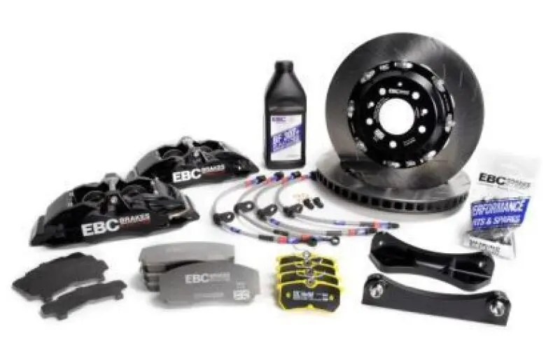 Ebc Racing 89-98 Nissan Skyline Gt-R R32/R33 Black Apollo-6 Caliper 355Mm Rotor Front Big Brake Kit 1