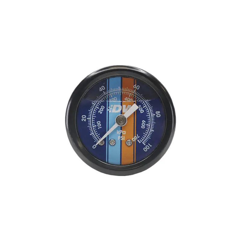Deatschwerks 0-100 Psi 1/8In Npt Mechanical Fuel Pressure Gauge 1.5In Diam. Black Housing Blue Face 1