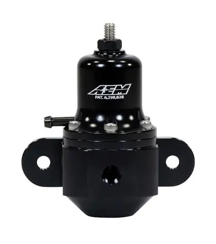Aem High Capacity Universal Black Adjustable Fuel Pressure Regulator 1