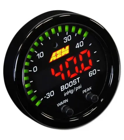 Aem X-Series Boost Pressure Gauge Kit - 60Psi 1
