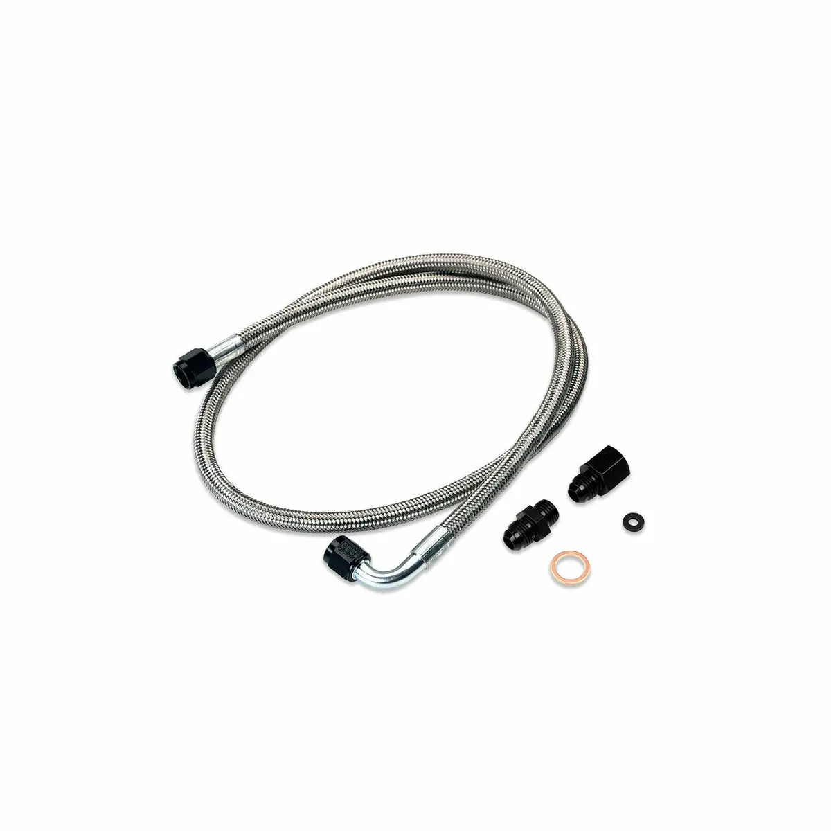 Iag Performance High Pressure Braided Power Steering Line (Oem Routing) - 2002-07 Wrx, 2004-07 Sti 1