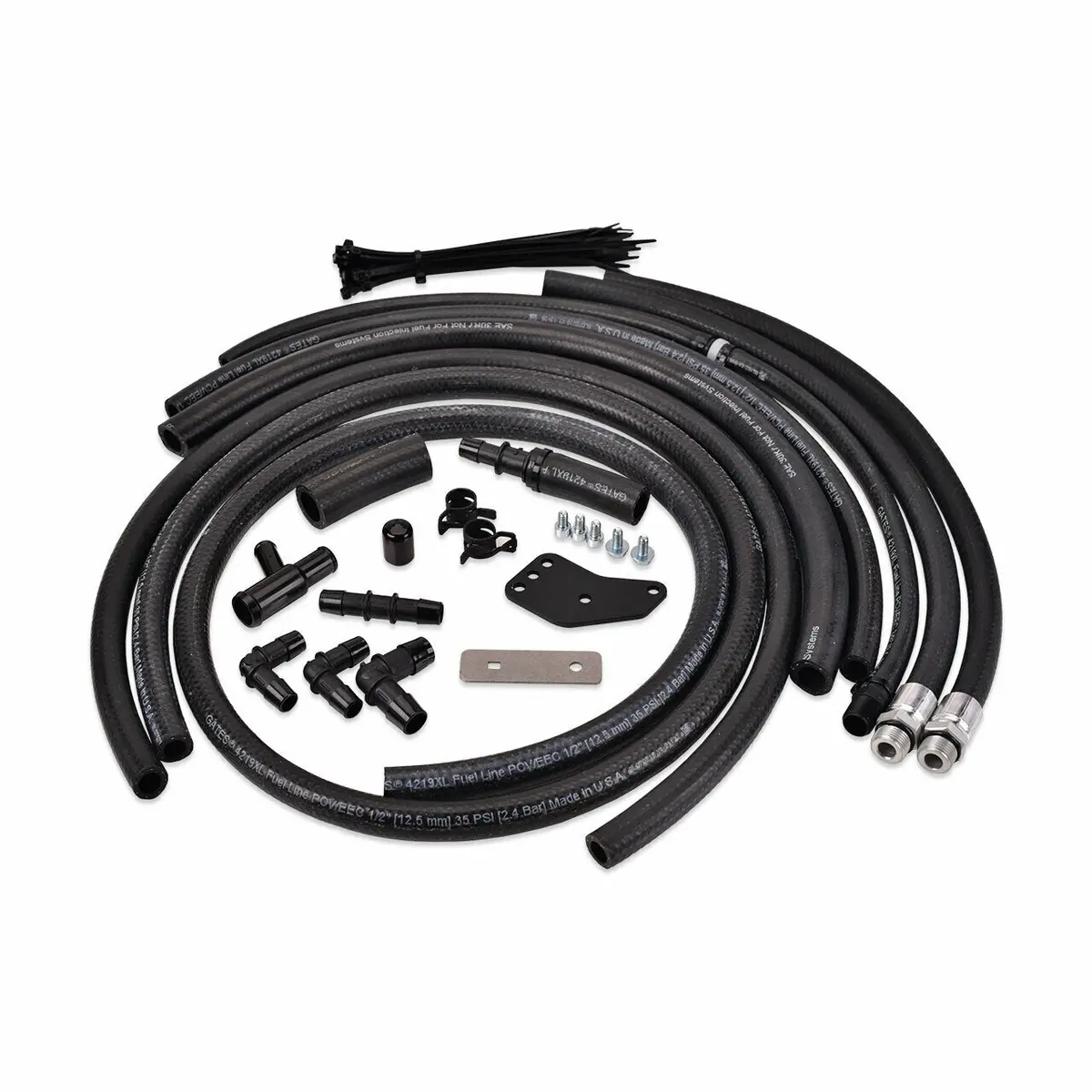 Iag V2 Street Series Aos Replacement Hose Line & Hardware Install Kit - 08-14 Wrx, 08-21 Sti, 05-09 Lgt 1