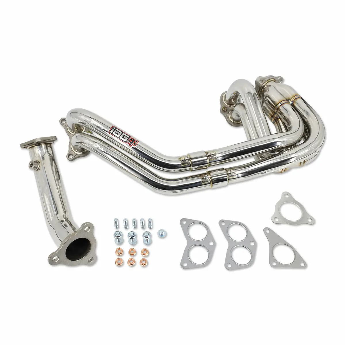 Iag Performance Unequal Length 3-Bolt Header & Uppipe - 02-14 Wrx, 04-21 Sti, 05-09 Lgt, 04-08 Fxt 1