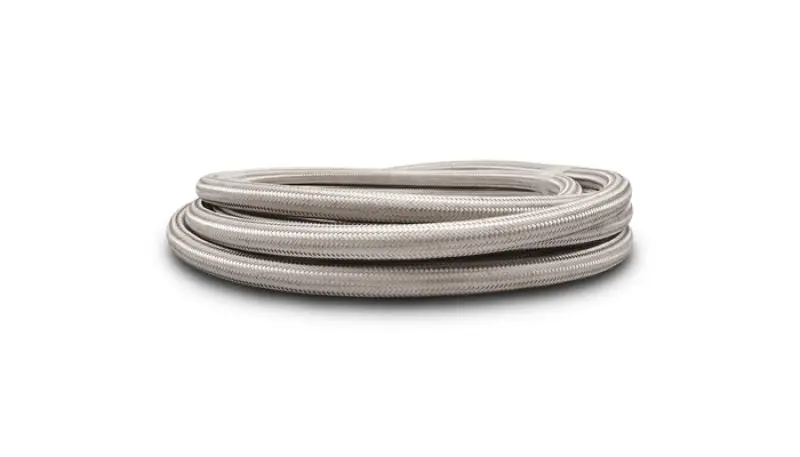 Vibrant Ss Braided Flex Hose With Ptfe Liner -4 An (5 Foot Roll) 1