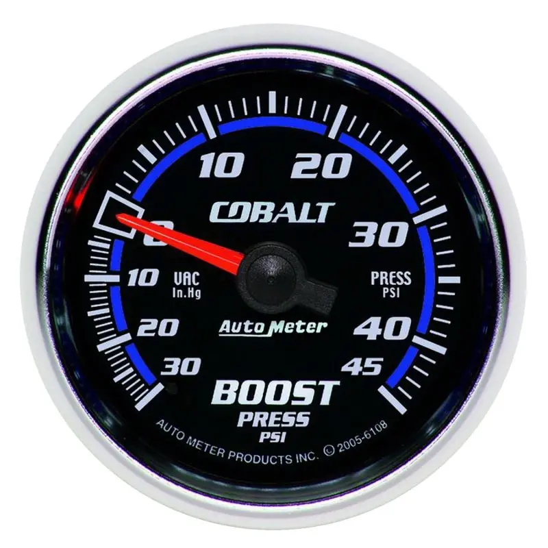 Autometer Cobalt 52Mm 45Psi Vacuum Boost Gauge 1