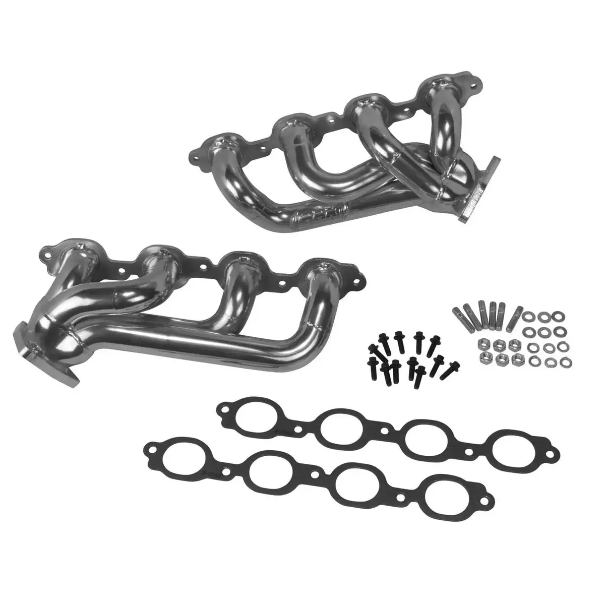 Bbk Chevrolet Gm Truck 5.3 6.2 1-3/4 Shorty Exhaust Headers Polished Silver Ceramic 14-18 1