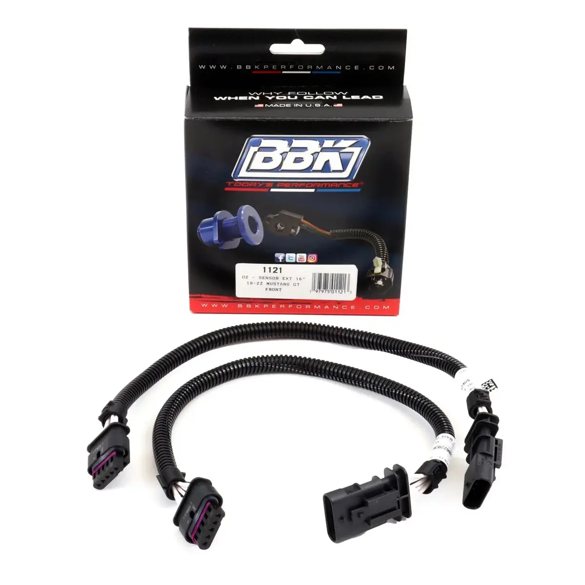 Bbk Ford Mustang Gt Front Or Rear O2 Sensor Extensions 16 Inch 18-24 1