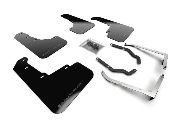Rally Armor ''Ur'' Mud Flaps - Black With Silver Lettering - 18-23 Crosstrek 1