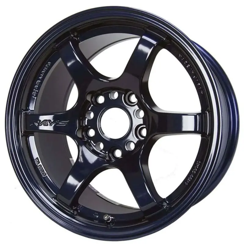 Gram Lights 57Dr 17X9.0 +38 5X100 Dark Blue Chrome Wheel 1