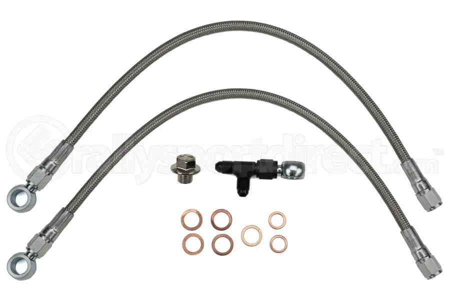 Torque Solution Stock Location Turbo Oil Feed Line Package - 2006-2014 Wrx , 2004-2021 Sti 1