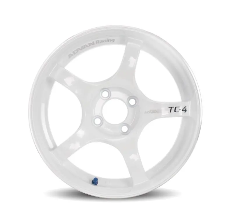 Advan Tc4 18X10 +25 5X114.3 Racing White And Ring Wheel 1