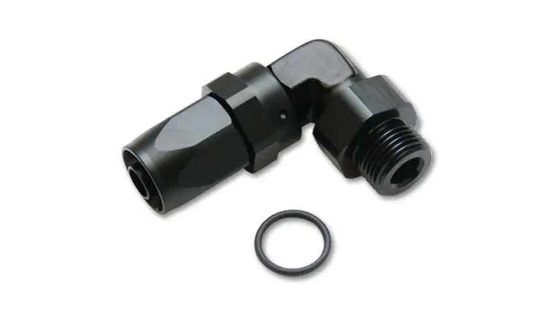 Vibrant Male -8An 90 Degree Hose End Fitting - 9/16-18 Thread (6) 1