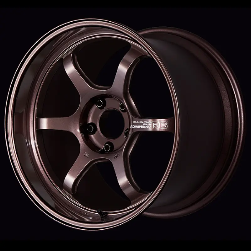 Advan R6 18X9.5 +45 5X100 Racing Copper Bronze Wheel 1
