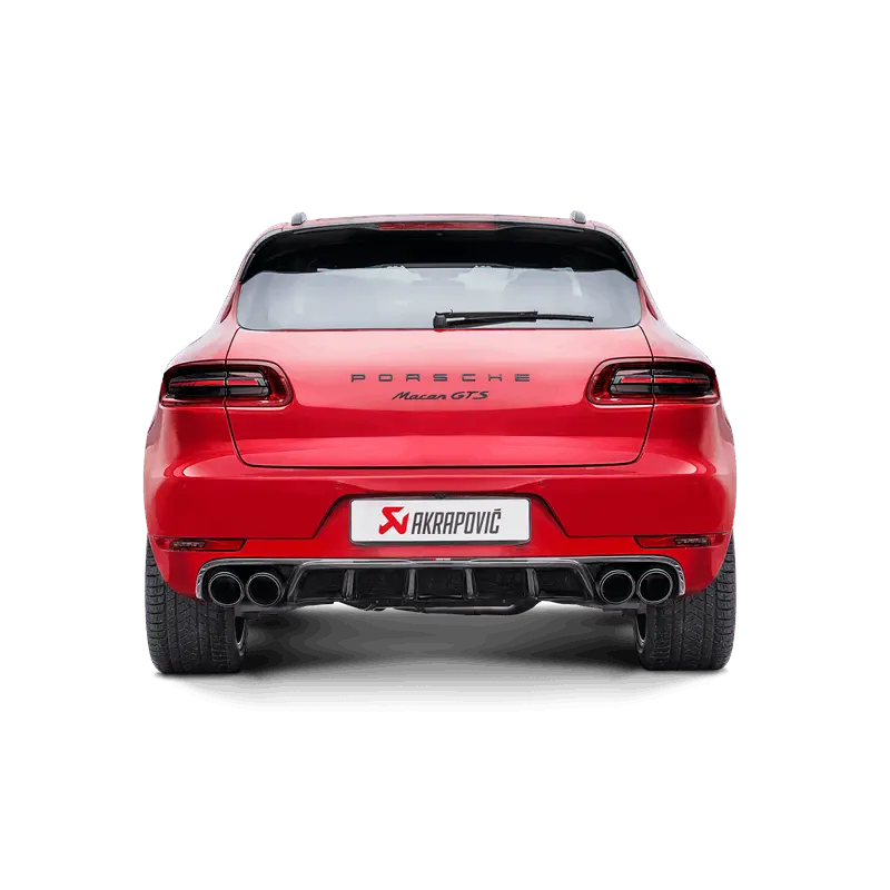 Akrapovic 2014 Porsche Macan Turbo (95B) Evolution Line Cat Back (Titanium) W/ Carbon Fiber Tips 1