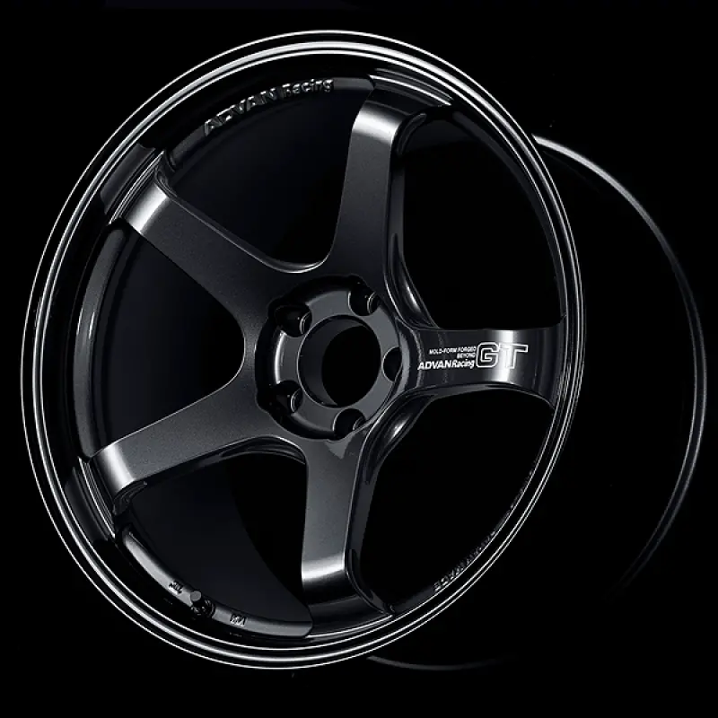 Advan Gt Beyond 19X9.5 +38 5X114.3 Racing Titanium Black Wheel 1