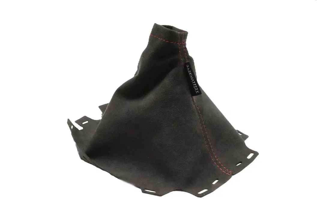 Darkmatterx Alcantara Shift Boot Charcoal Black W/ Red Thread - 2015-2021 Wrx 1