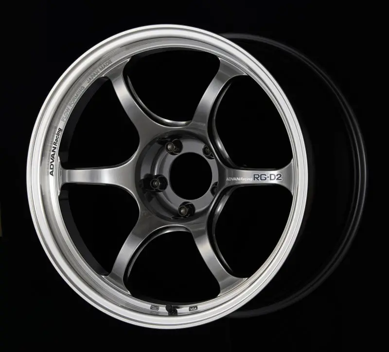 Advan Rg-D2 18X10.5 +15 5X114.3 Machining & Racing Hyper Black Wheel 1