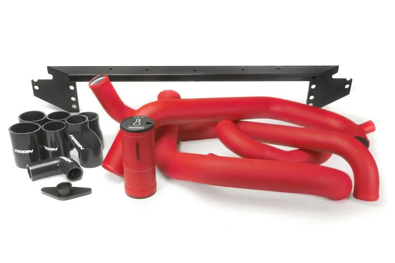 Perrin Front Mount Intercooler Boost Tube Kit - Red - 2002-2007 Wrx, 2004-2007 Sti 1
