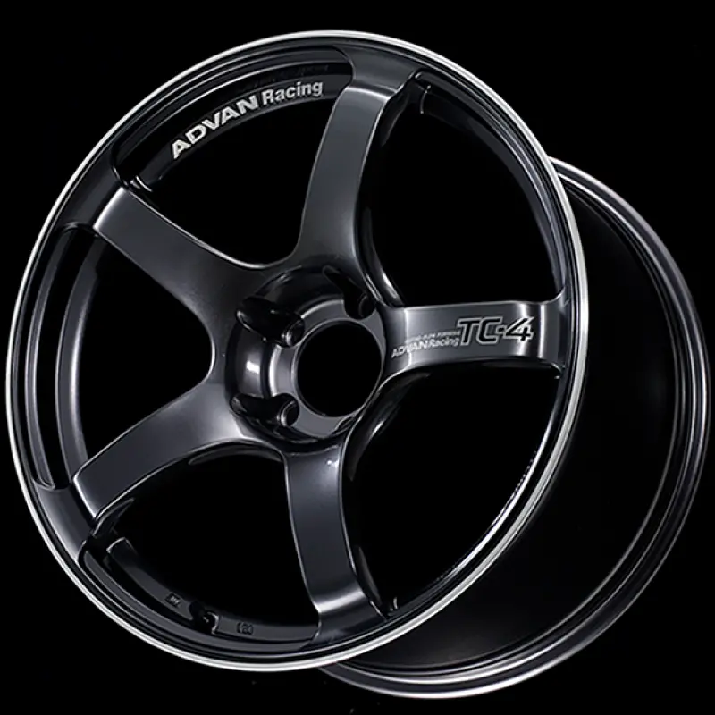 Advan Tc4 18X9.5 +12 5X114.3 Racing Gunmetallic And Ring Wheel 1