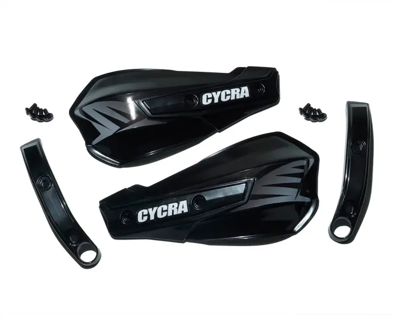 Cycra Vortex Replacement Hand Shields W/Abrasion Guards - Black 1