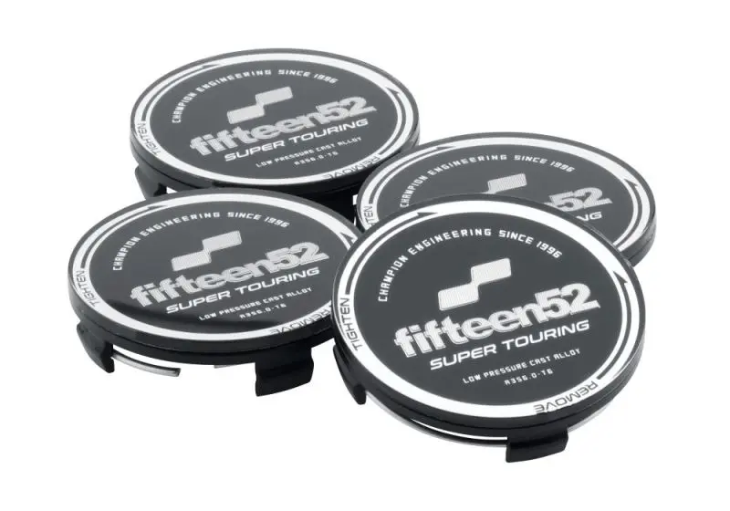 Fifteen52 Super Touring (Chicane/Podium) Center Cap Set Of Four - Black/Chrome 1