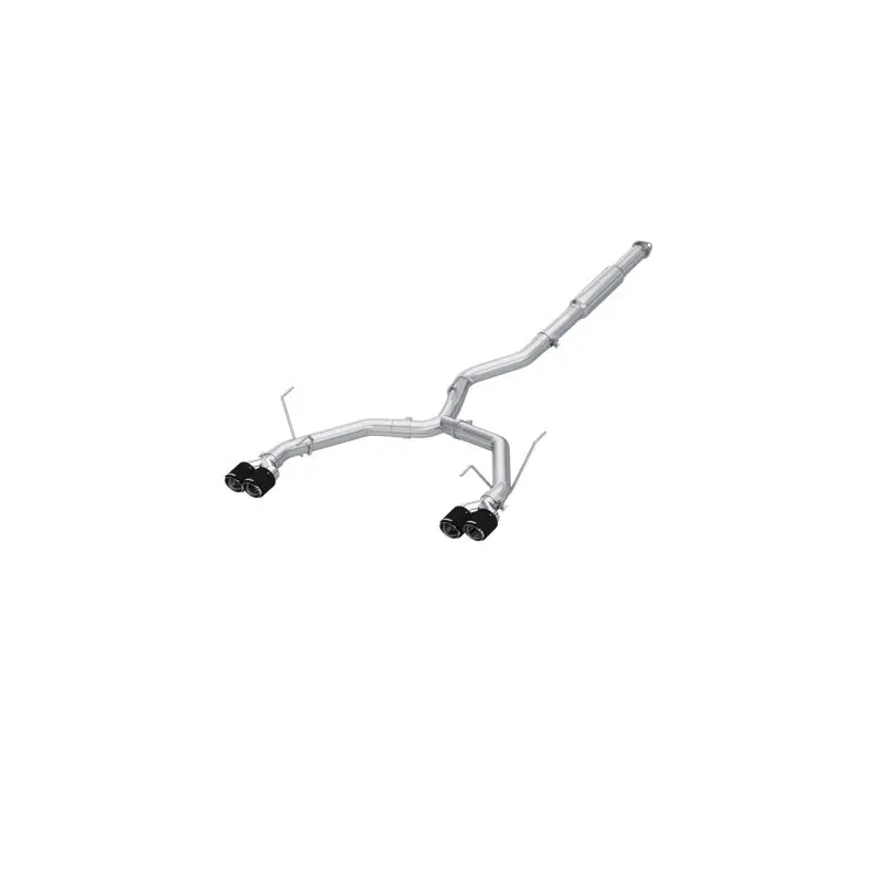 Mbrp 3In Cat-Back Dual Split Rear Quad Carbon Fiber Tips Race Profile Exhaust -  2022+ Subaru Wrx 1